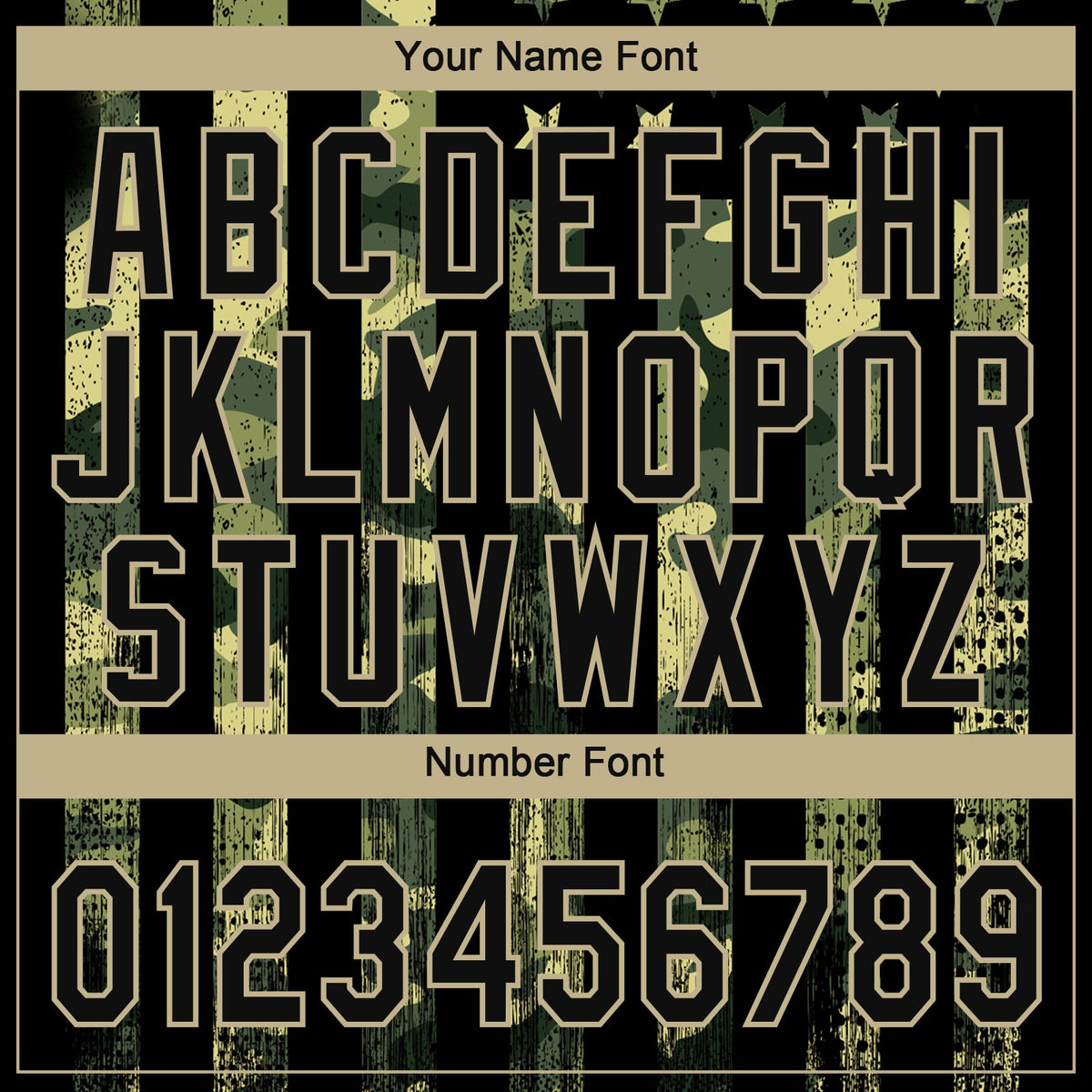 Custom Camo Black-Old Gold 3D American Flag Salute To Service Two-Button Unisex Softball Jersey Limited