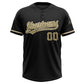 Custom Black Camo-City Cream Two-Button Unisex Softball Jersey Limited