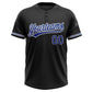 Custom Black Royal-White Two-Button Unisex Softball Jersey Limited