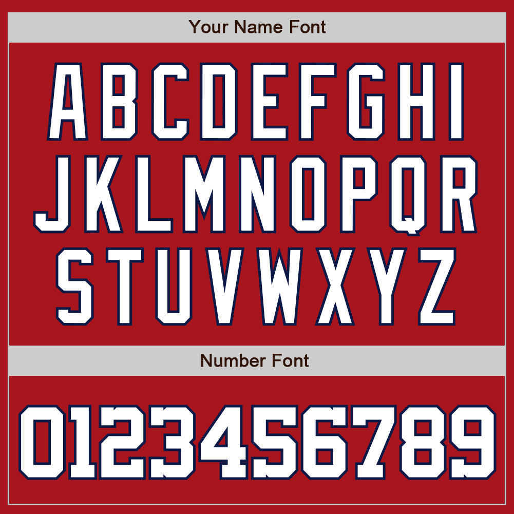 Custom Red White-Navy Two-Button Unisex Softball Jersey Limited