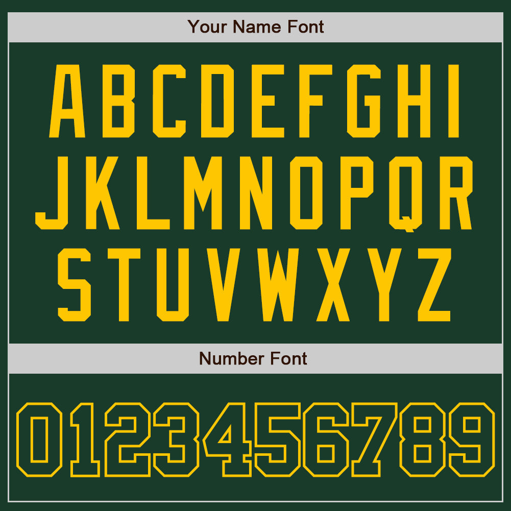 Custom Green Green-Yellow Two-Button Unisex Softball Jersey Limited