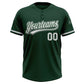 Custom Green White-Gray Two-Button Unisex Softball Jersey Limited