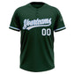 Custom Green White-Light Blue Two-Button Unisex Softball Jersey Limited