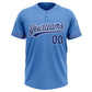 Custom Powder Blue Royal-White Two-Button Unisex Softball Jersey Limited