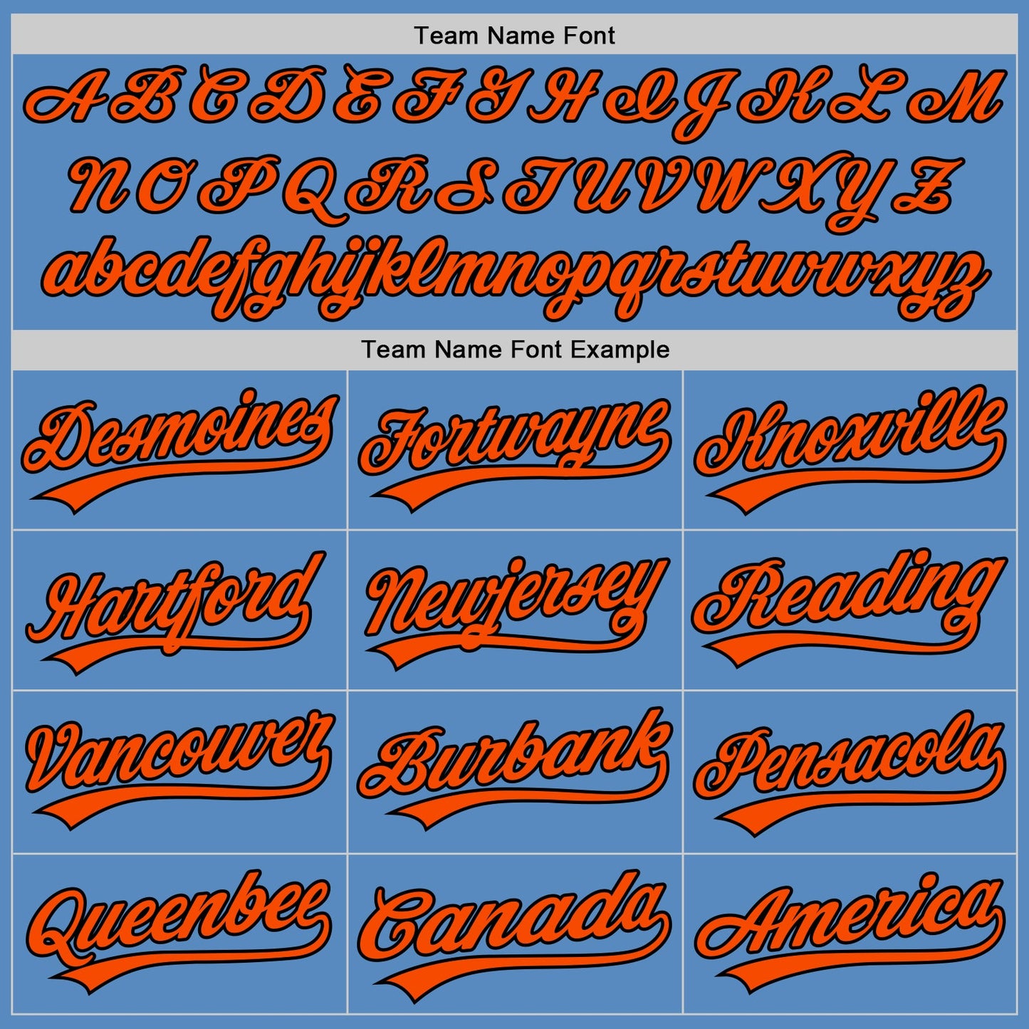Custom Powder Blue Orange-Black Two-Button Unisex Softball Jersey Limited