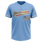 Custom Light Blue Vintage USA Flag-City Cream Two-Button Unisex Softball Jersey Limited