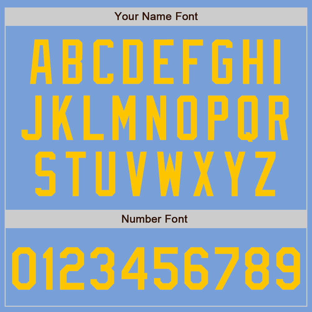 Custom Light Blue Yellow Two-Button Unisex Softball Jersey Limited