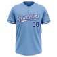 Custom Light Blue White-Royal Two-Button Unisex Softball Jersey Limited