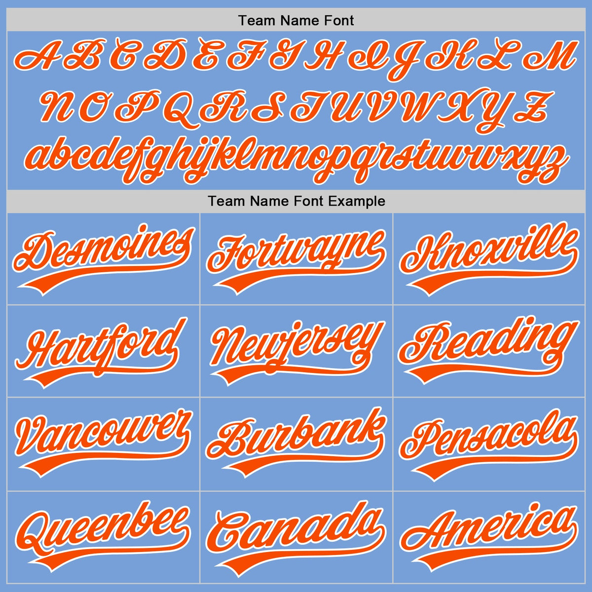 Custom Light Blue Orange-White Two-Button Unisex Softball Jersey Limited