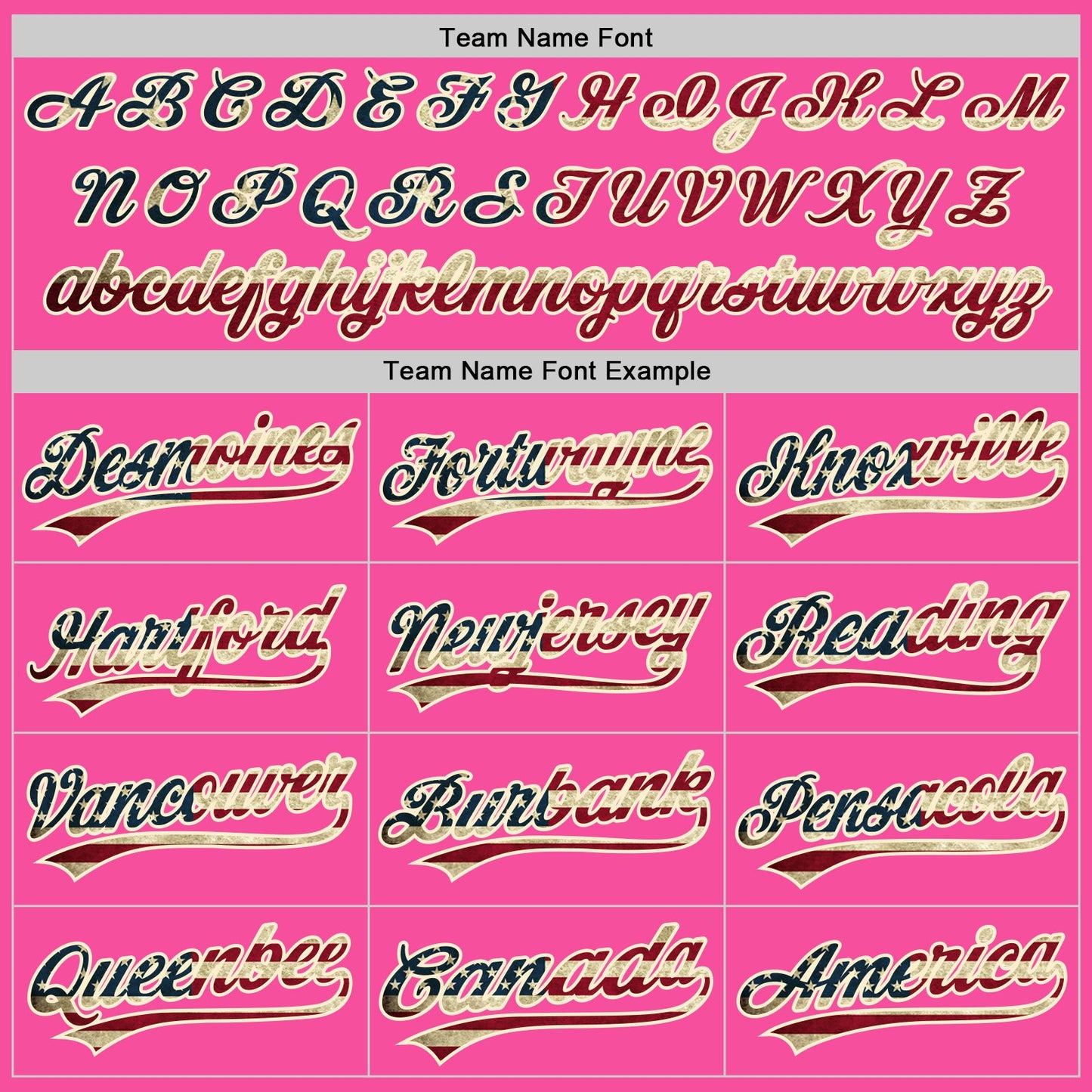 Custom Pink Vintage USA Flag-Cream Two-Button Unisex Softball Jersey Limited