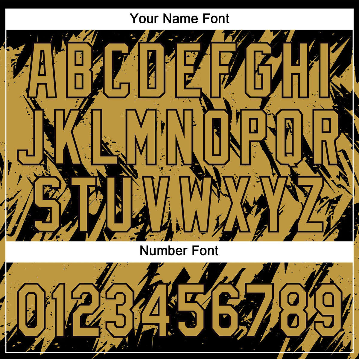 Custom Black Old Gold 3D Pattern Abstract Sharp Shape Two-Button Unisex Softball Jersey Limited