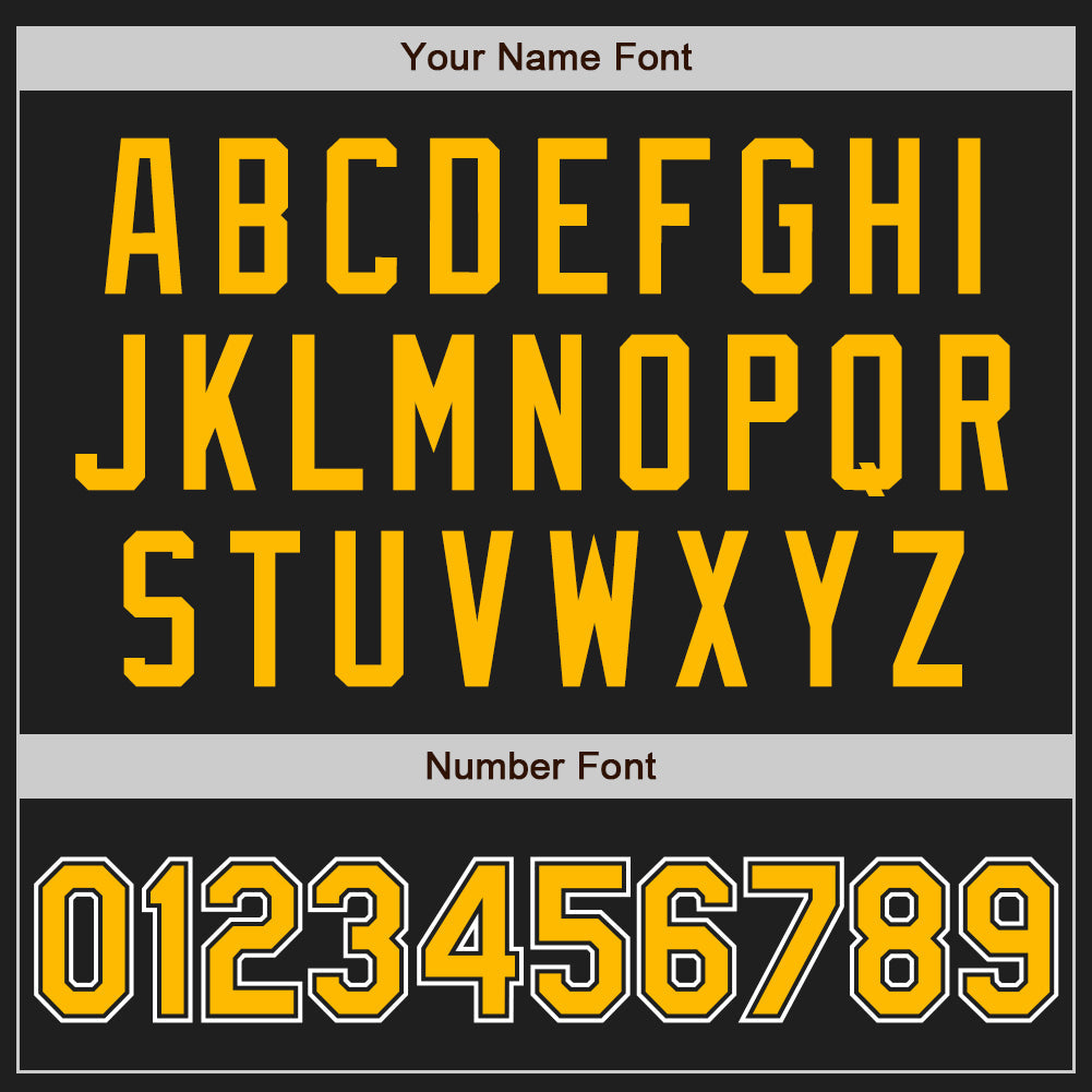 Custom Black Gold Pinstripe White Two-Button Unisex Softball Jersey Limited