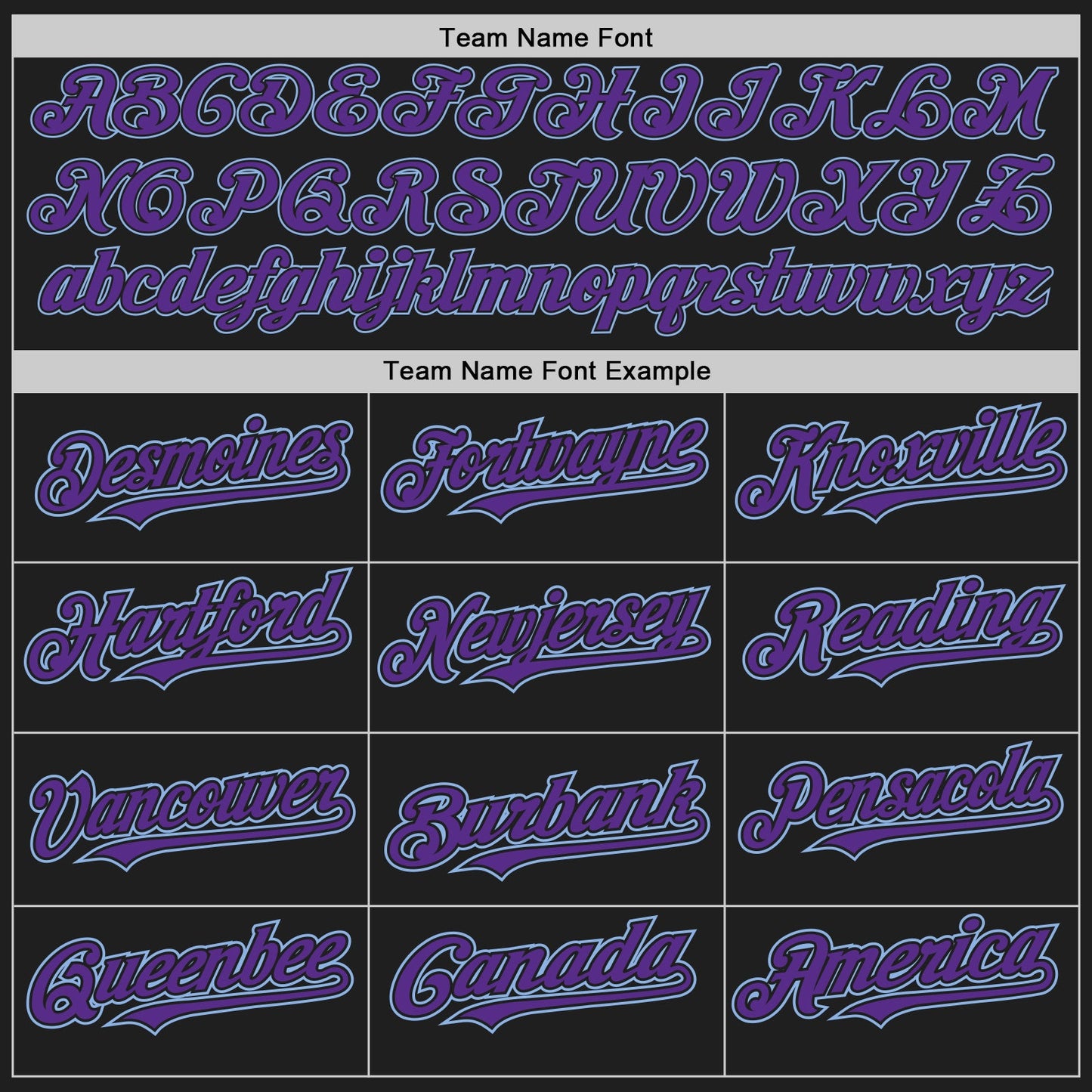 Custom Black Light Blue Pinstripe Purple Two-Button Unisex Softball Jersey Limited