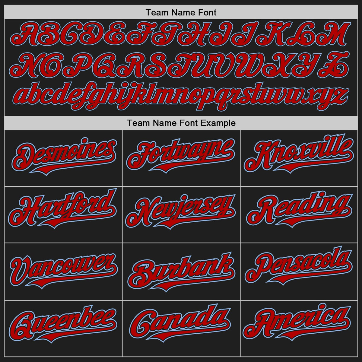 Custom Black Light Blue Pinstripe Red Two-Button Unisex Softball Jersey Limited