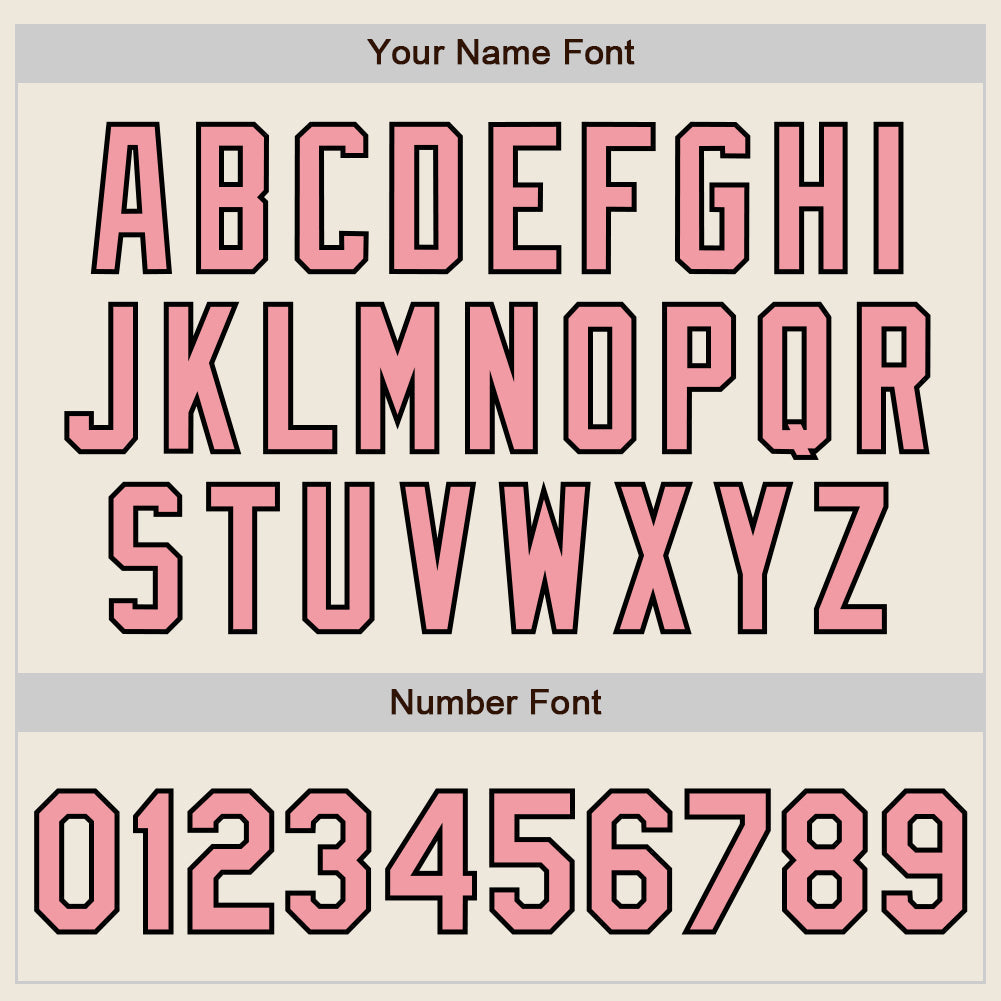 Custom Cream Black Pinstripe Medium Pink Two-Button Unisex Softball Jersey Limited