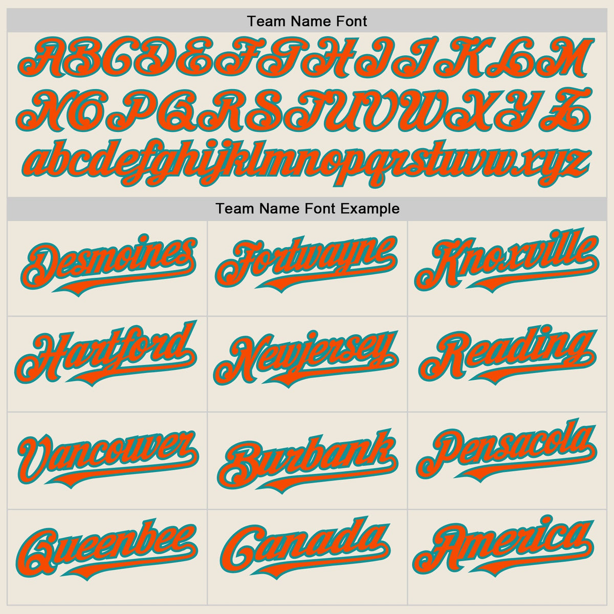 Custom Cream Teal Pinstripe Orange Two-Button Unisex Softball Jersey Limited