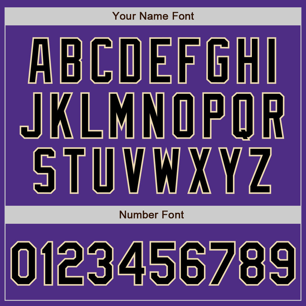 Custom Purple Black Pinstripe Cream Two-Button Unisex Softball Jersey Limited