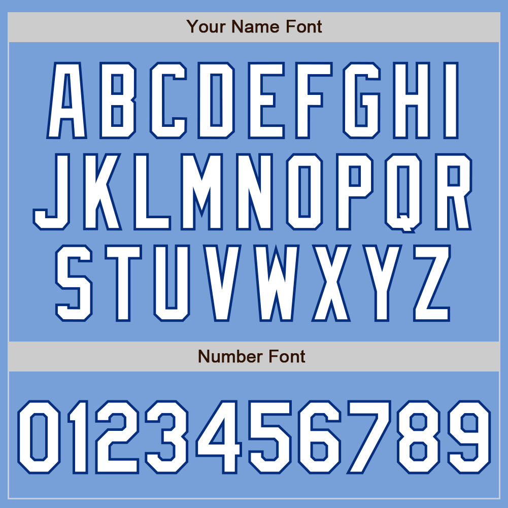 Custom Light Blue Royal Pinstripe White Two-Button Unisex Softball Jersey Limited