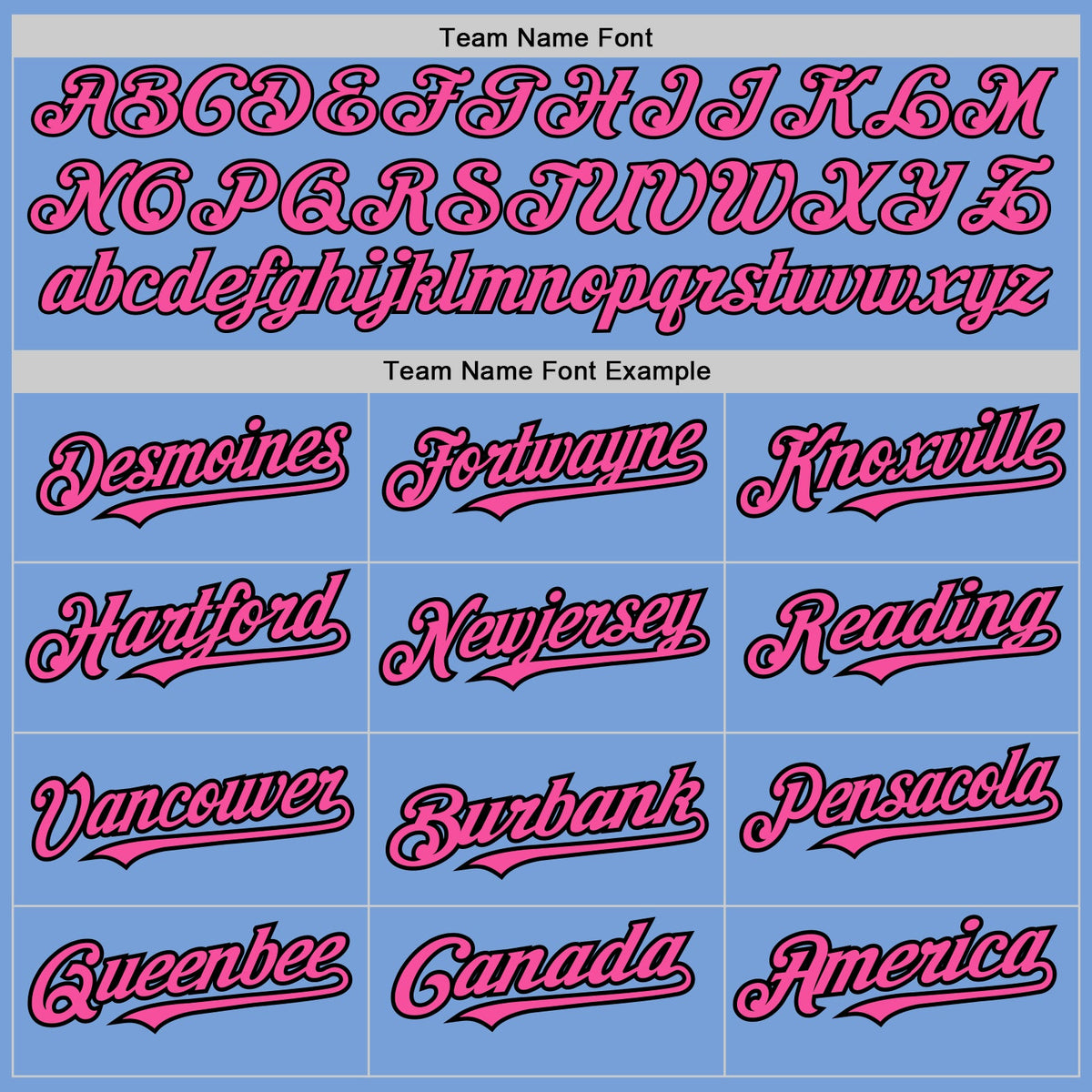 Custom Light Blue Black Pinstripe Pink Two-Button Unisex Softball Jersey Limited