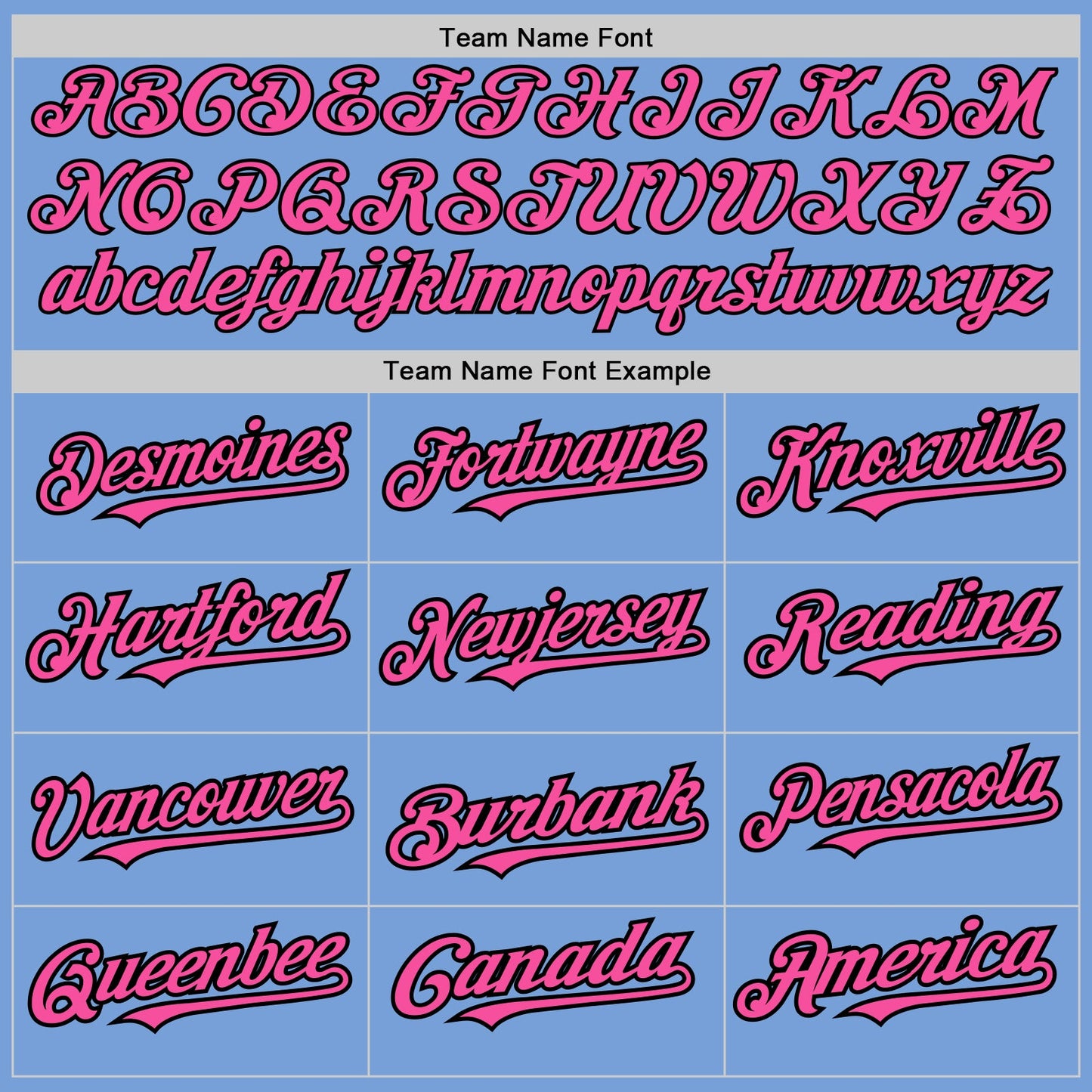 Custom Light Blue Black Pinstripe Pink Two-Button Unisex Softball Jersey Limited