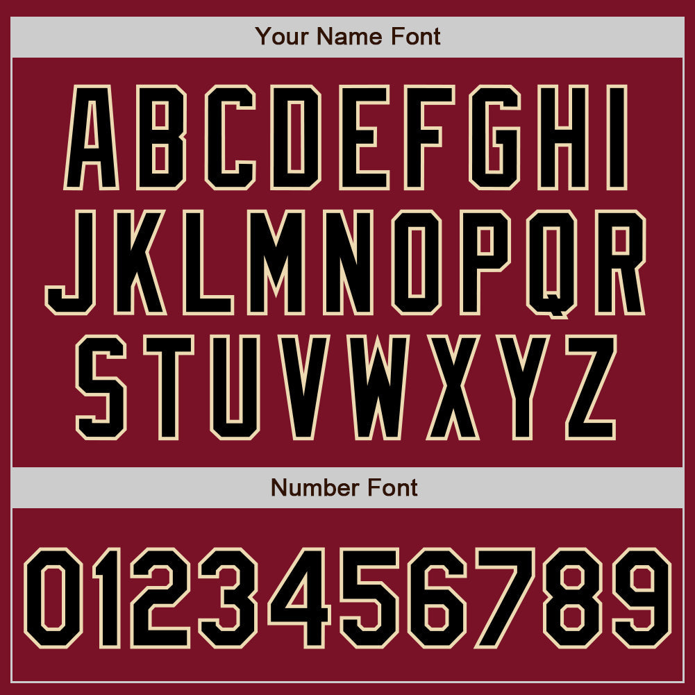 Custom Crimson Black Pinstripe Cream Two-Button Unisex Softball Jersey Limited