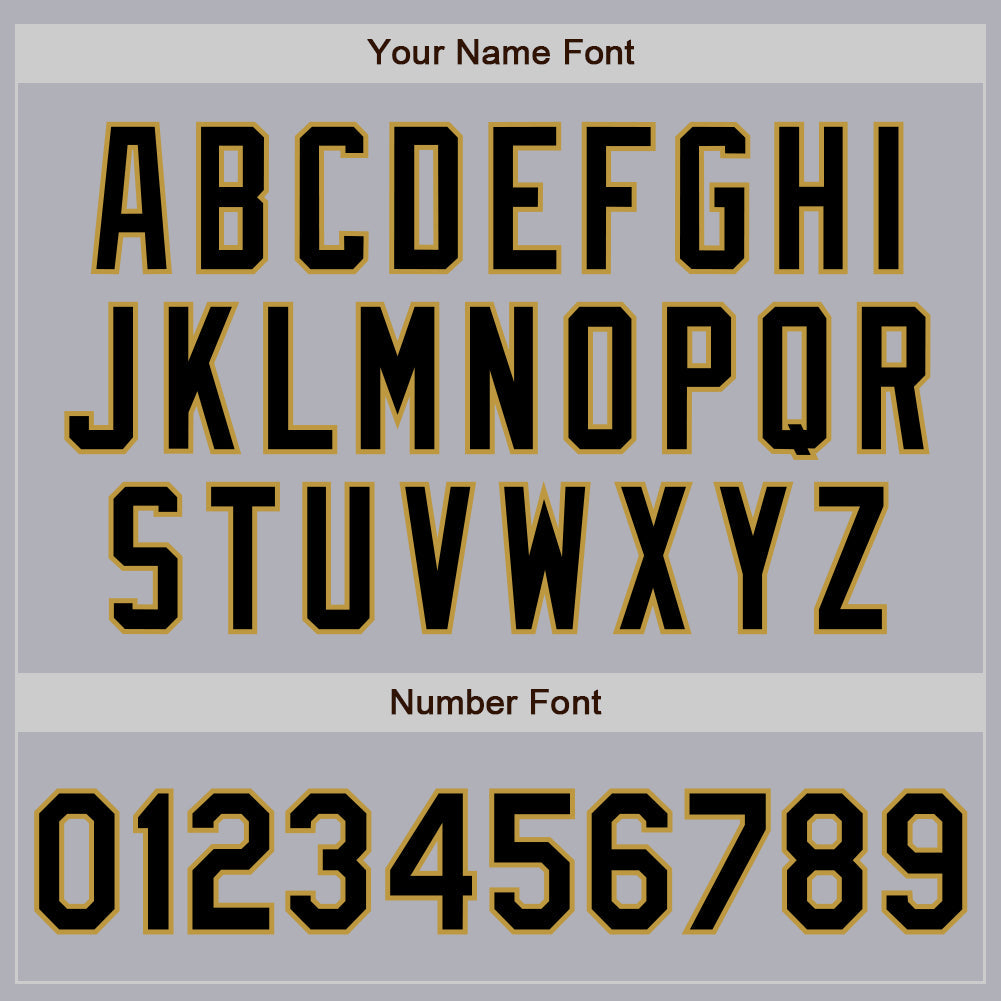 Custom Gray Black Pinstripe Old Gold Two-Button Unisex Softball Jersey Limited