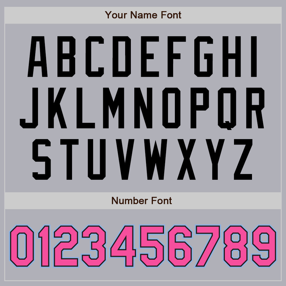 Custom Gray Black Pinstripe Pink-Light Blue Two-Button Unisex Softball Jersey Limited