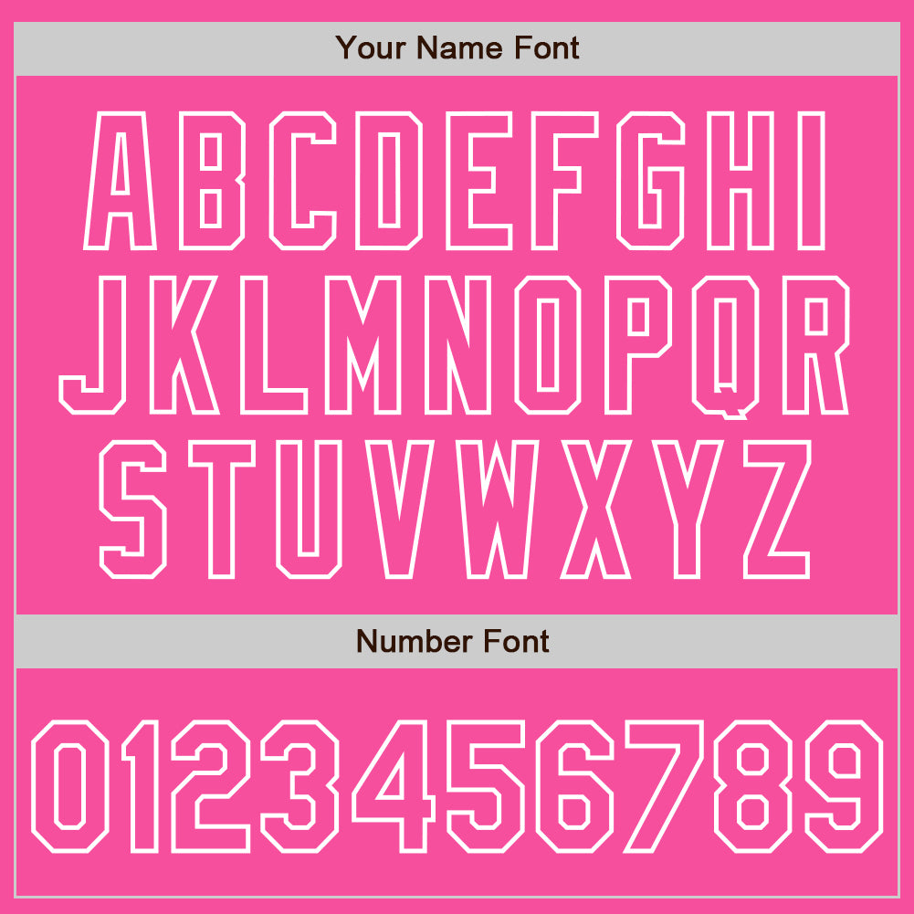 Custom Pink White Pinstripe White Two-Button Unisex Softball Jersey Limited