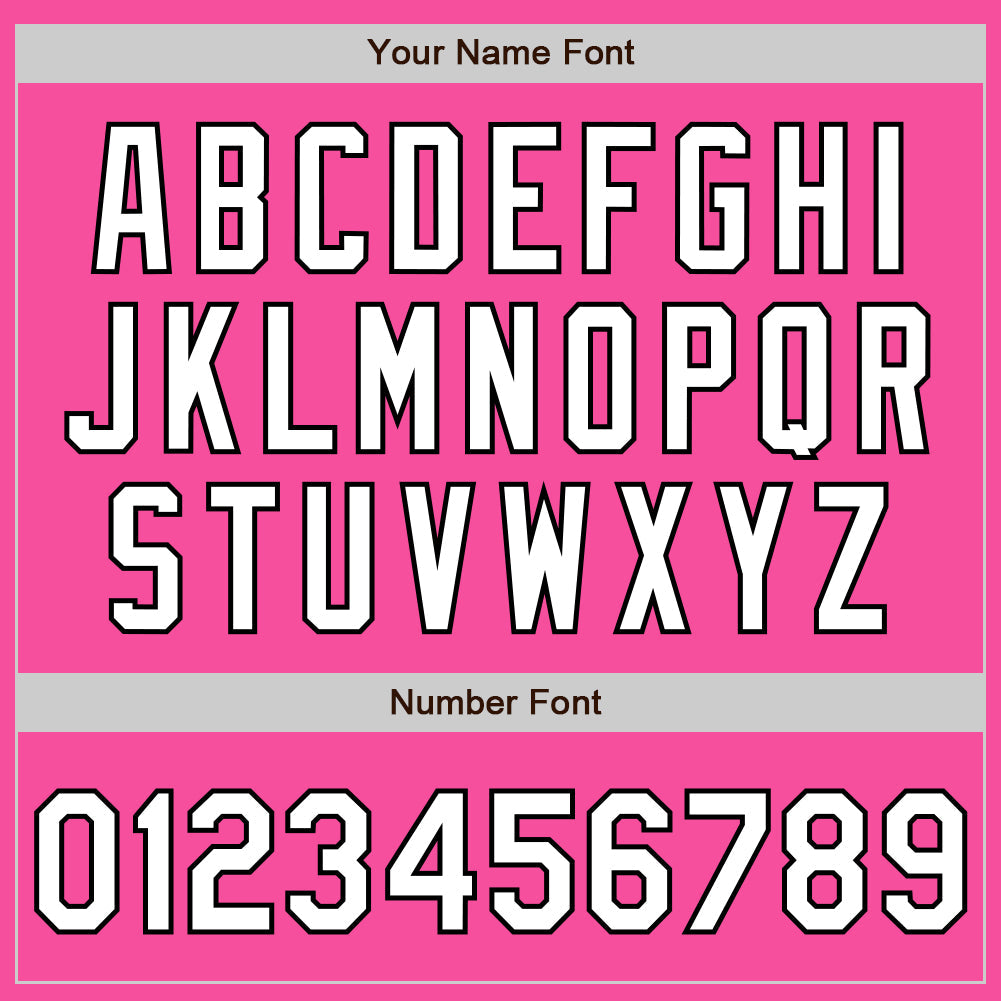 Custom Pink Black Pinstripe White Two-Button Unisex Softball Jersey Limited