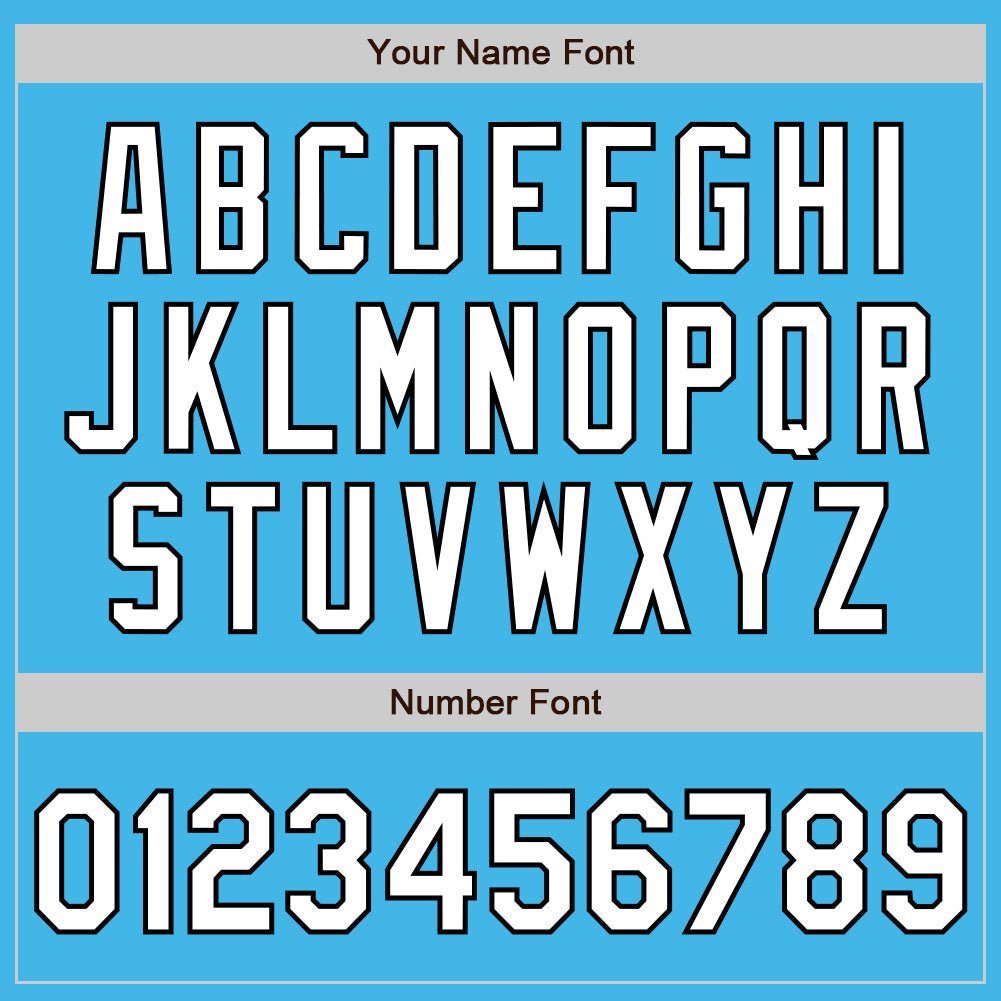 Custom Sky Blue Black Pinstripe White Two-Button Unisex Softball Jersey Limited