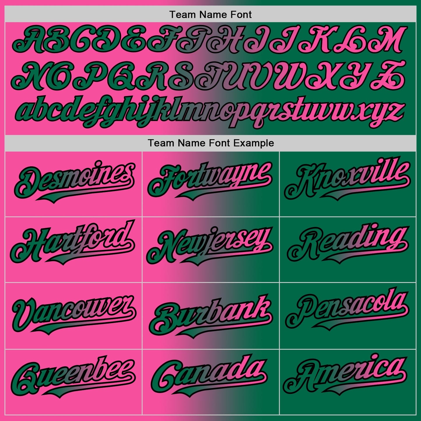 Custom Kelly Green Pink-Black Gradient Fashion Two-Button Unisex Softball Jersey Limited