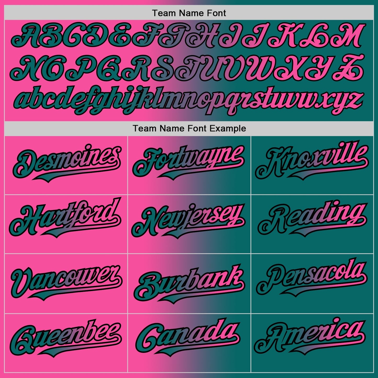 Custom Teal Pink-Black Gradient Fashion Two-Button Unisex Softball Jersey Limited