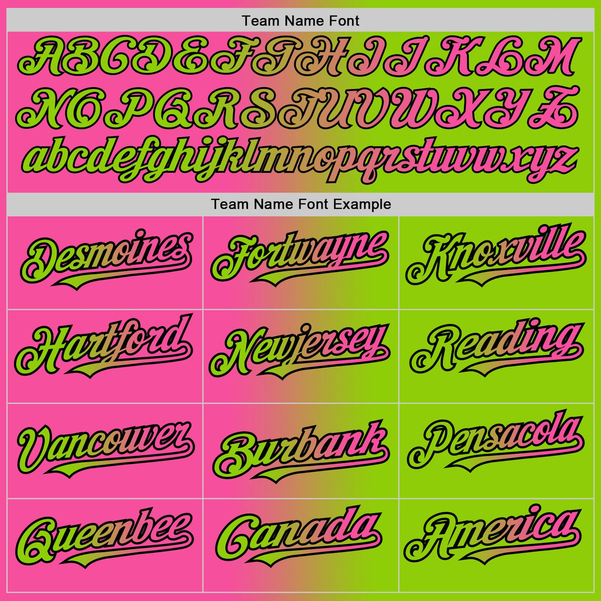 Custom Neon Green Pink-Black Gradient Fashion Two-Button Unisex Softball Jersey Limited