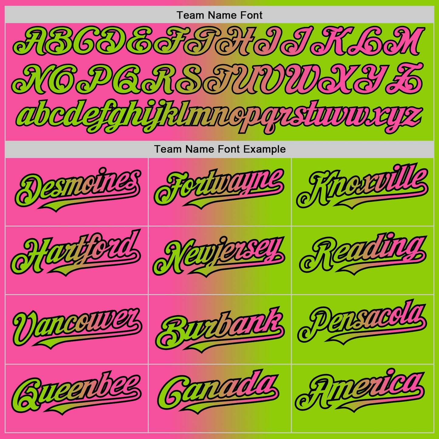 Custom Neon Green Pink-Black Gradient Fashion Two-Button Unisex Softball Jersey Limited