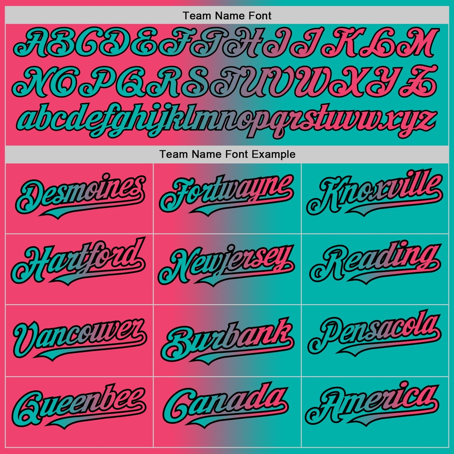 Custom Aqua Neon Pink-Black Gradient Fashion Two-Button Unisex Softball Jersey Limited