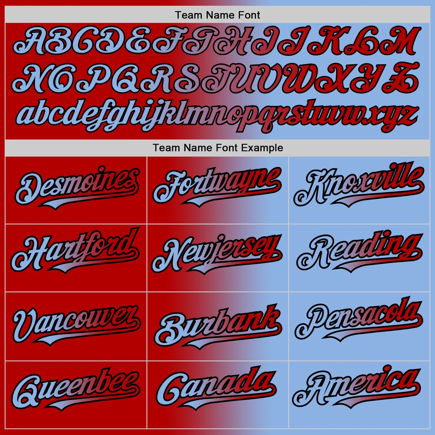 Custom Light Blue Red-Black Gradient Fashion Two-Button Unisex Softball Jersey Limited