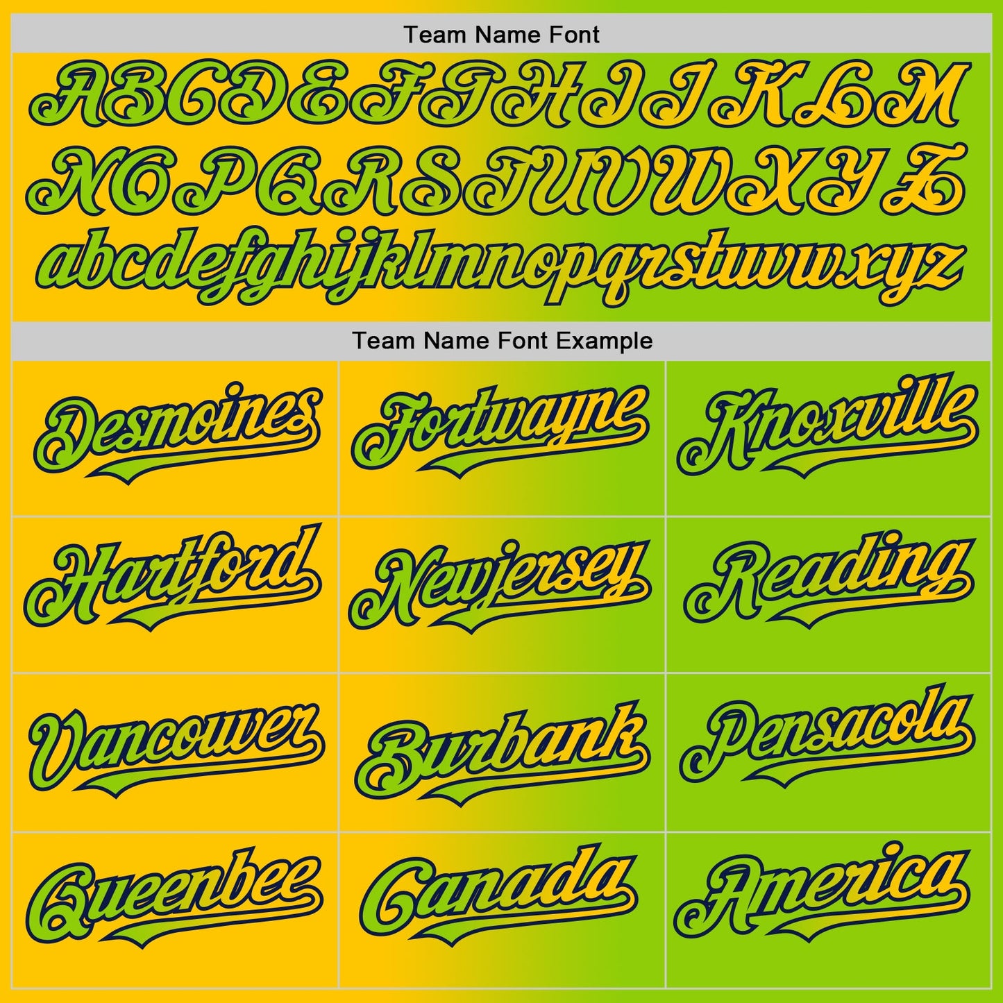 Custom Neon Green Yellow-Navy Gradient Fashion Two-Button Unisex Softball Jersey Limited