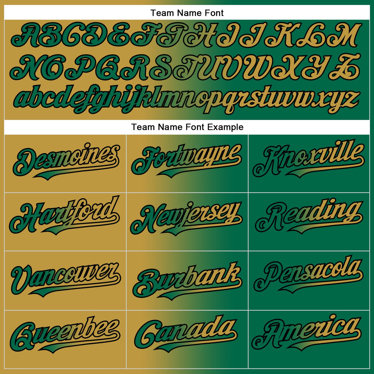 Custom Kelly Green Old Gold-Black Gradient Fashion Two-Button Unisex Softball Jersey Limited