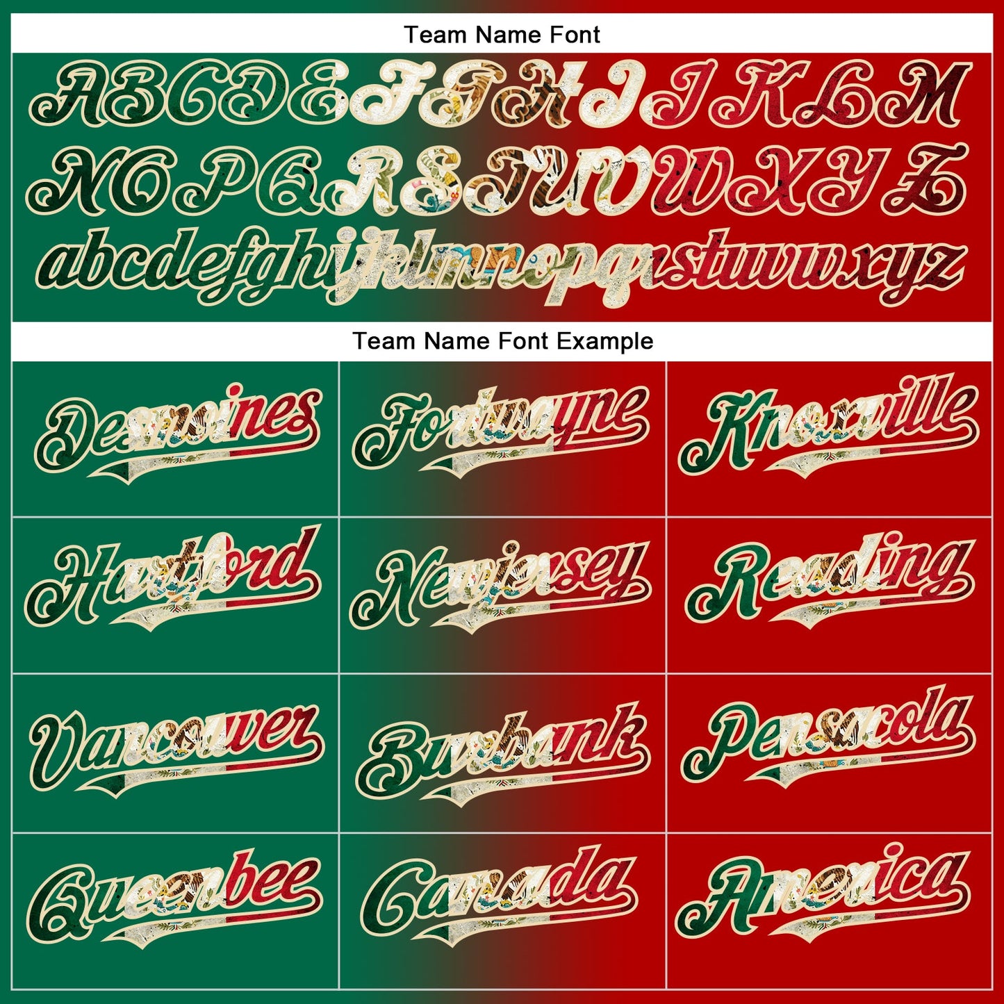 Custom Red Vintage Mexican Flag Kelly Green-City Cream Gradient Fashion Two-Button Unisex Softball Jersey Limited