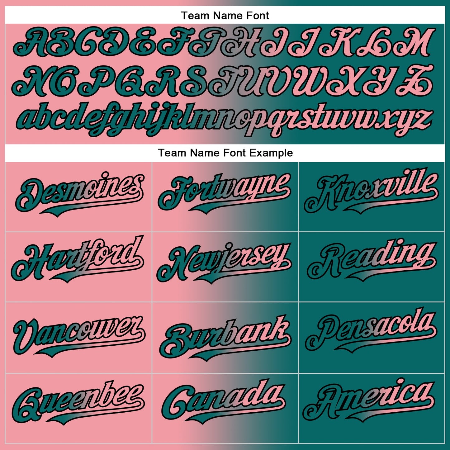 Custom Teal Medium Pink-Black Gradient Fashion Two-Button Unisex Softball Jersey Limited