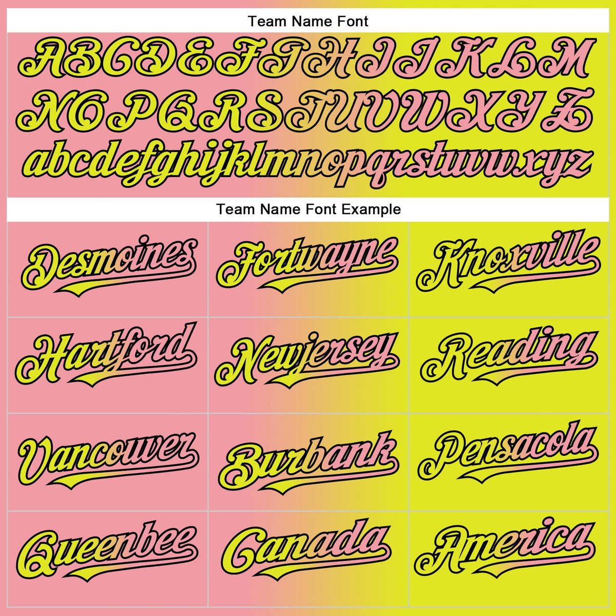 Custom Neon Yellow Medium Pink-Black Gradient Fashion Two-Button Unisex Softball Jersey Limited