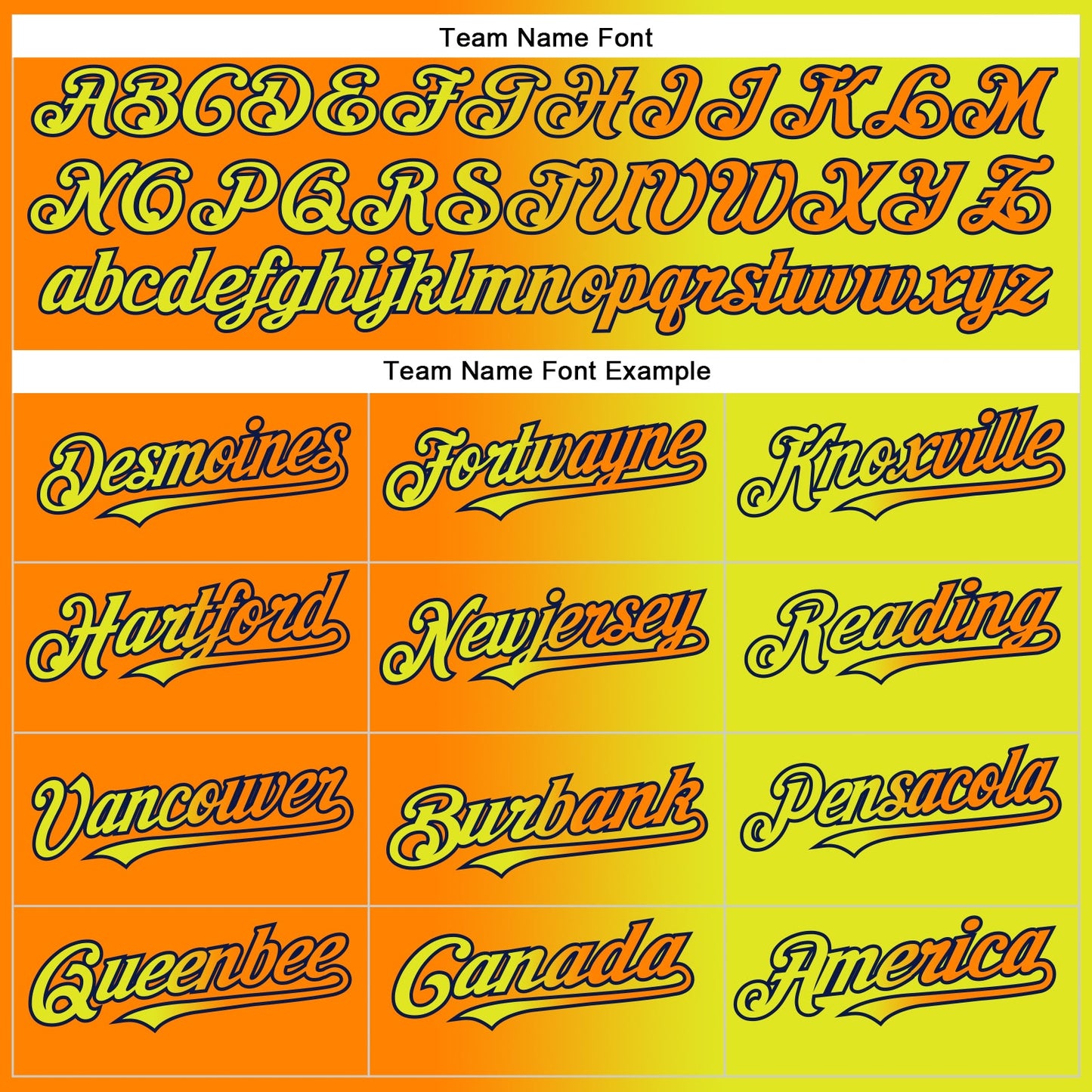 Custom Neon Yellow Bay Orange-Navy Gradient Fashion Two-Button Unisex Softball Jersey Limited