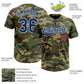 Custom Camo Royal-Red Salute To Service Two-Button Unisex Softball Jersey Limited