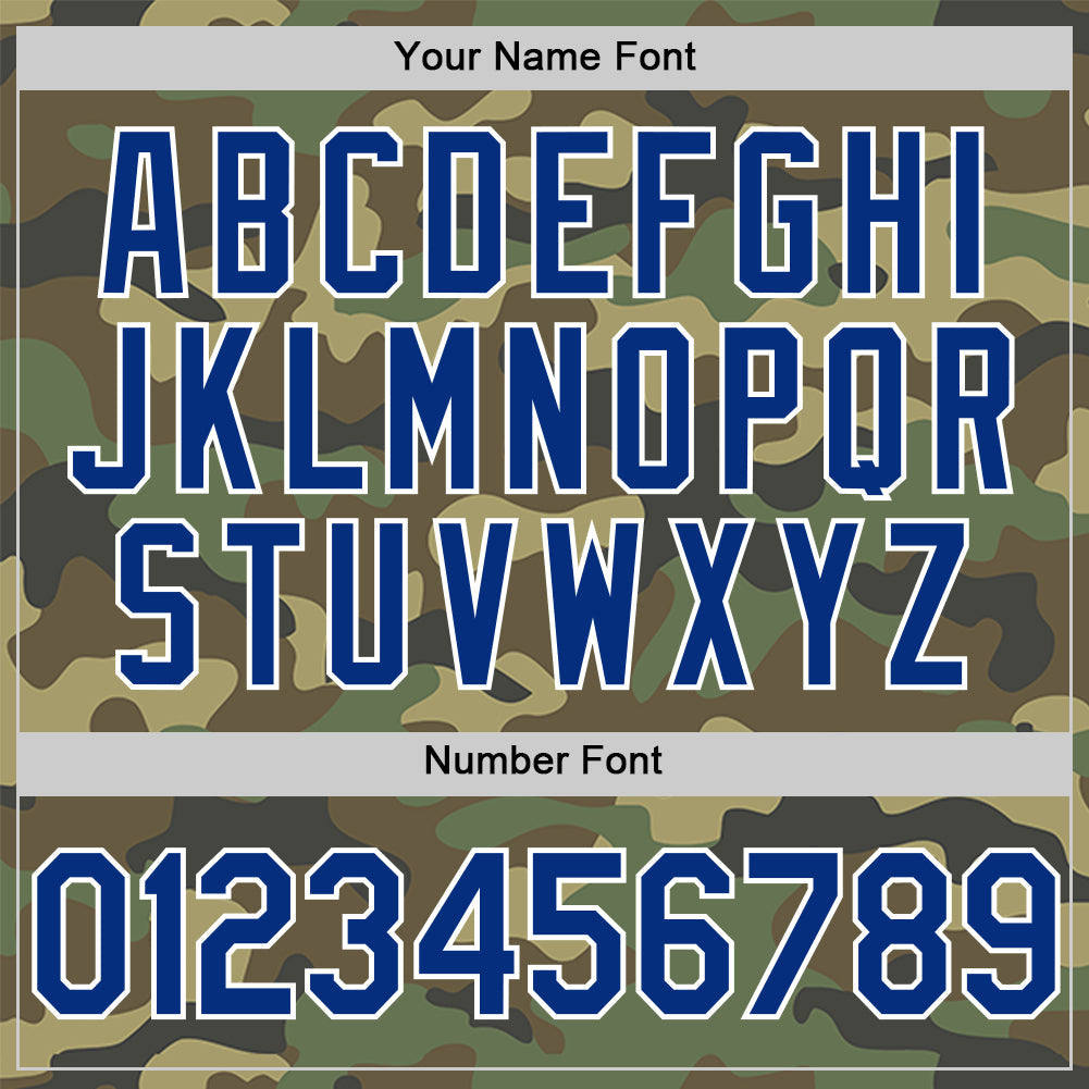 Custom Camo Royal-Red Salute To Service Two-Button Unisex Softball Jersey Limited