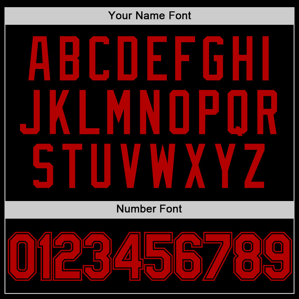 Custom Black Red Two-Button Unisex Softball Jersey Limited