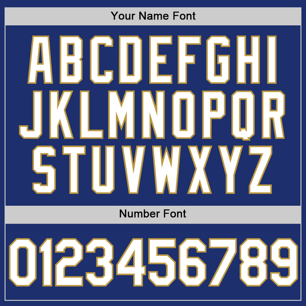 Custom Royal White Old Gold-Red Two-Button Unisex Softball Jersey Limited