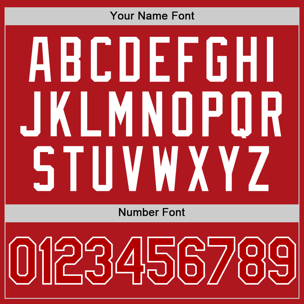 Custom Red White Two-Button Unisex Softball Jersey Limited