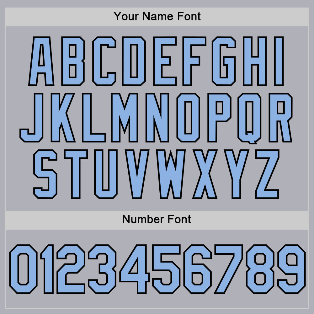 Custom Gray Light Blue-Black Two-Button Unisex Softball Jersey Limited