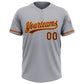 Custom Gray Crimson-Gold Two-Button Unisex Softball Jersey Limited