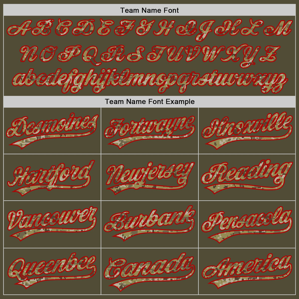 Custom Olive Camo-Red Salute To Service Two-Button Unisex Softball Jersey Limited